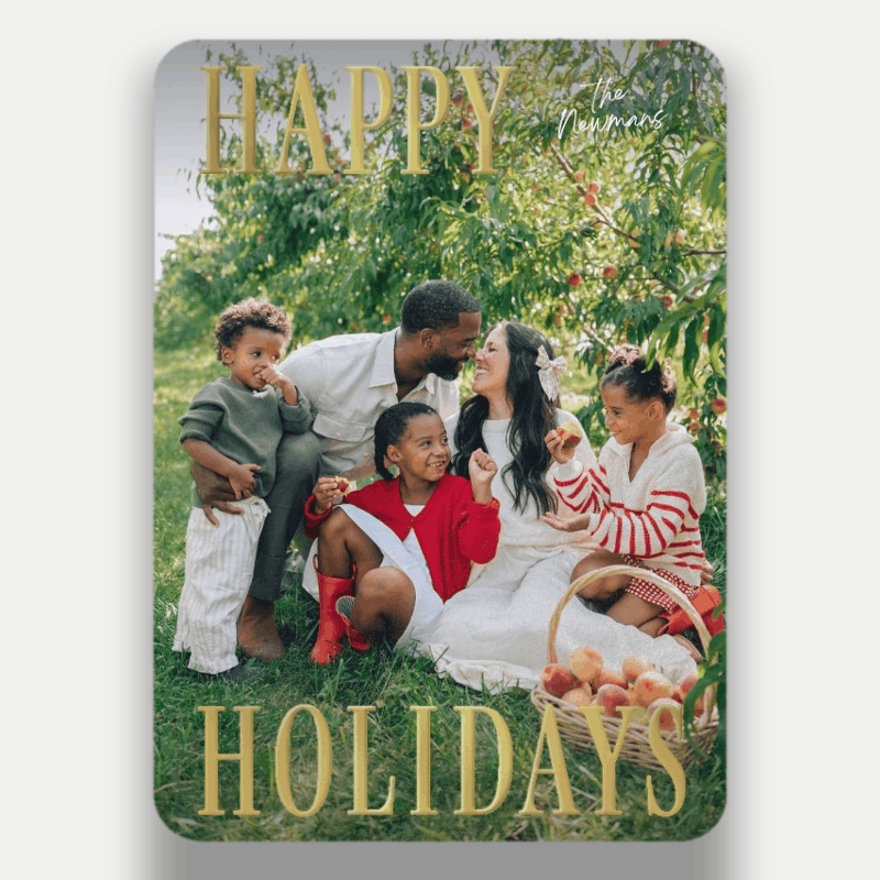 Split Serif Holiday Card
