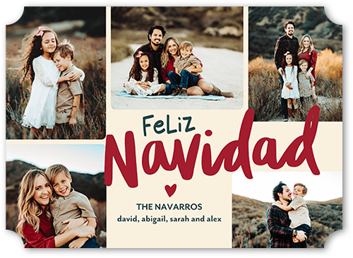 Loving Season 5x7 Beige  Holiday Card