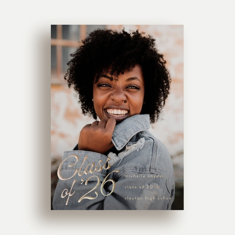 Graduation Announcement With a Senior Photo