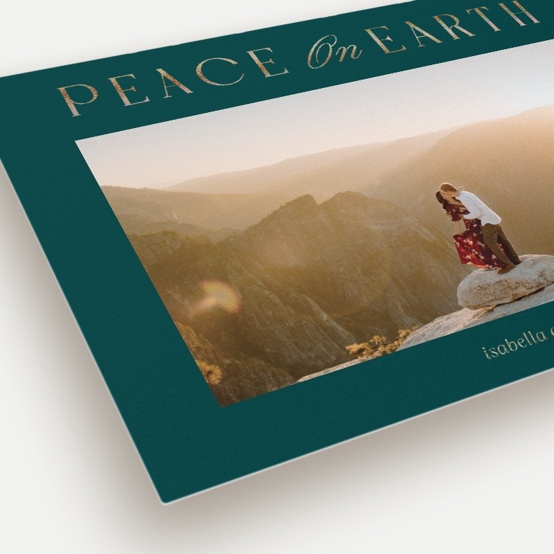 Luminous Peace Religious Christmas Card