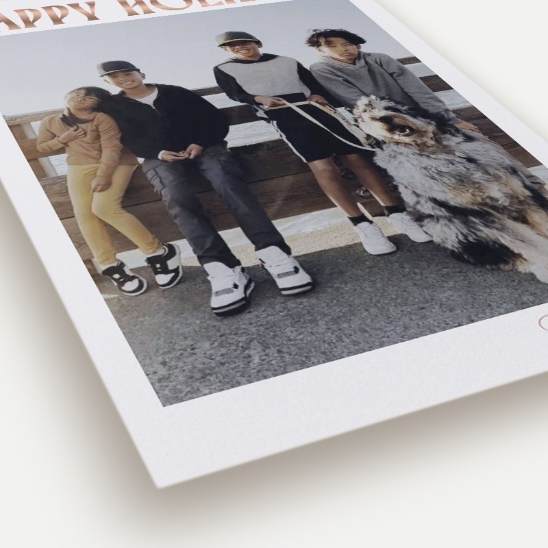 Bold Stack Holiday Card