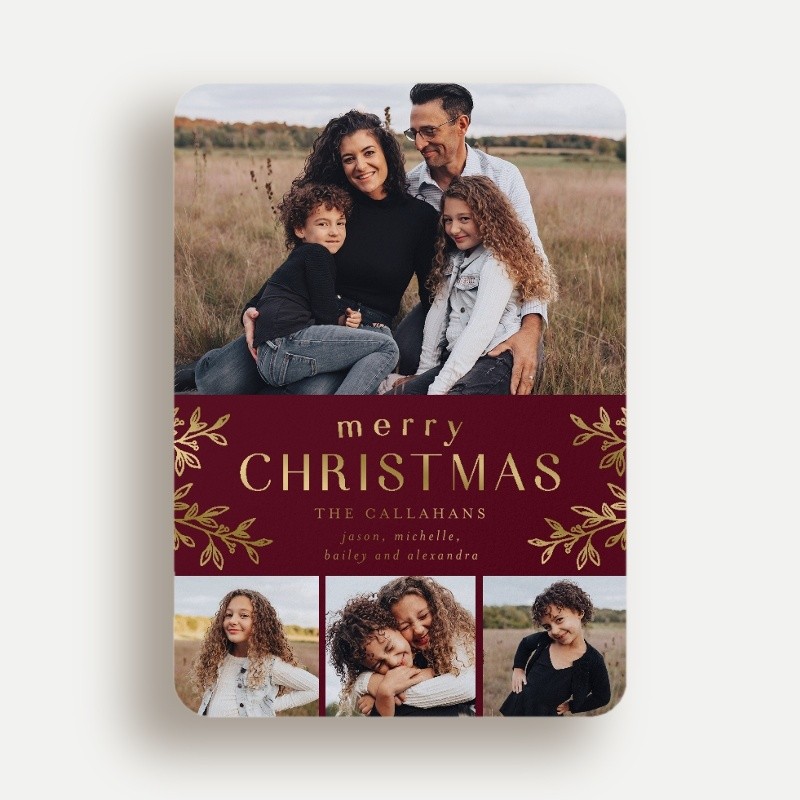 Foliage Frame Holiday Card
