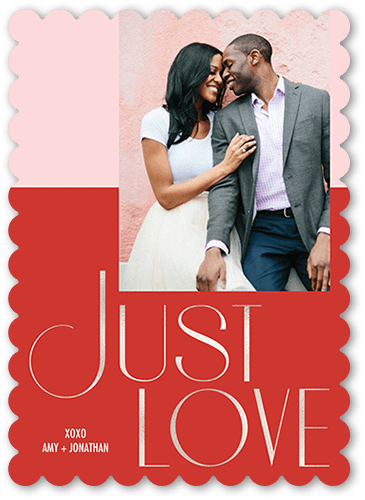 Just Passion 5x7 Pink  Valentine's Day Card