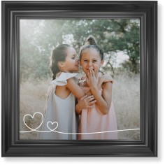 Double Heart Line Art