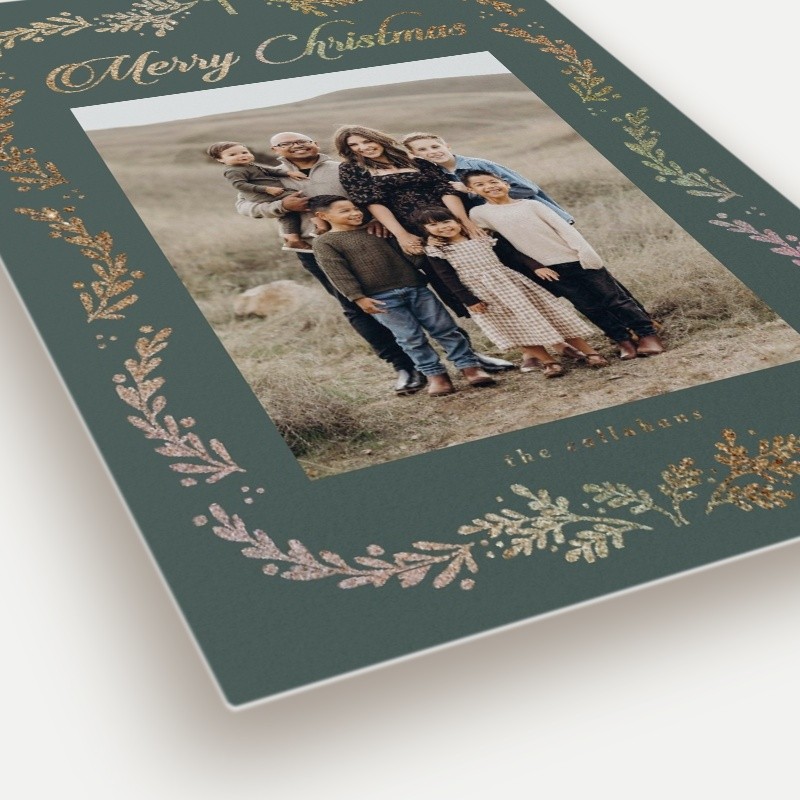 Faith Botanical Religious Christmas Card
