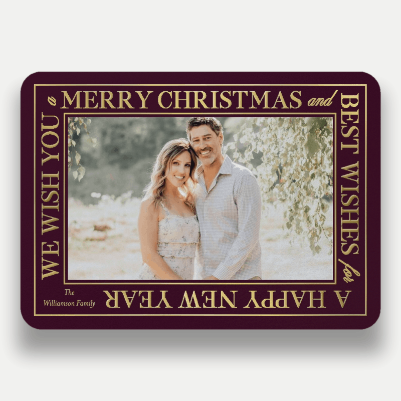 Wrapped Wishes Holiday Card