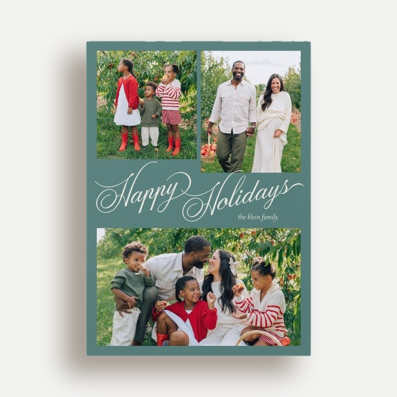 Script Collage Holiday Card