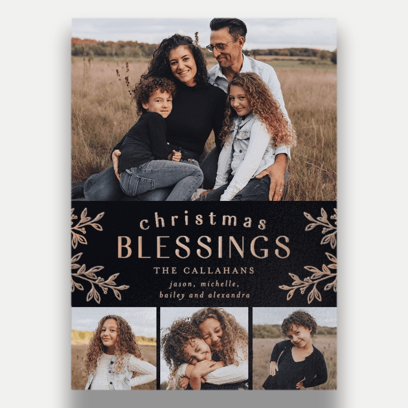 Foliage Frame Holiday Card
