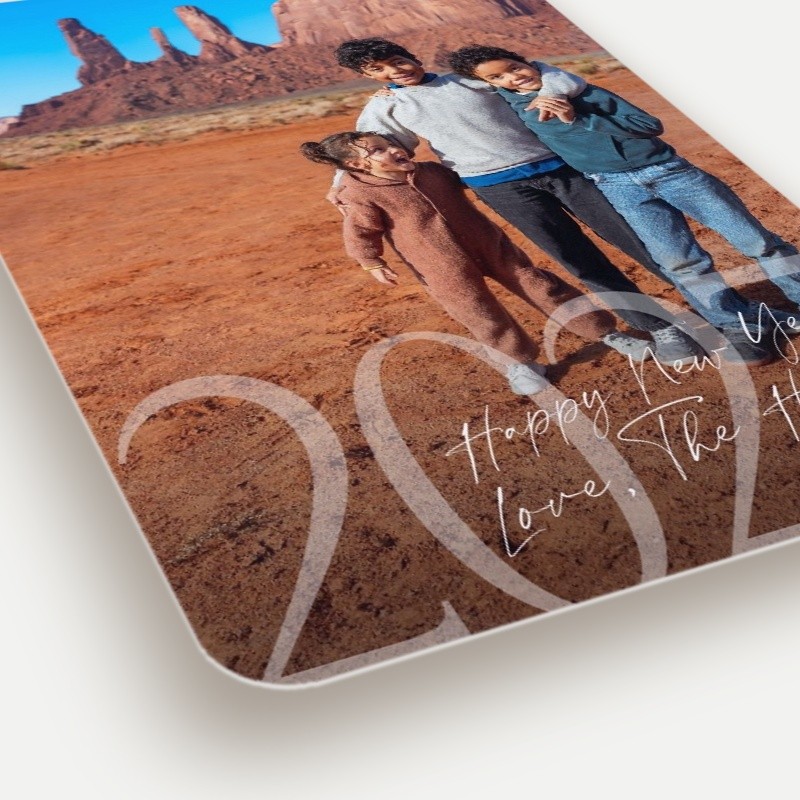 Bold Numerals New Year's Card