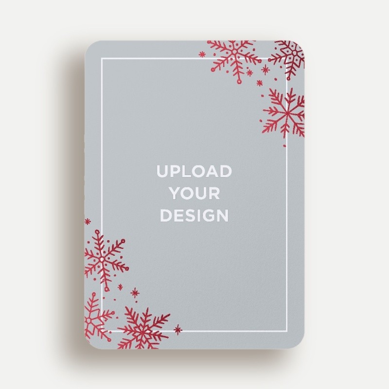 Upload Your Own Snowflake Holiday Card