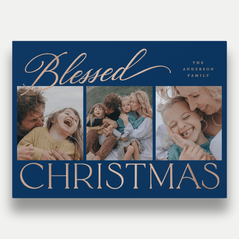 Script Serif Mix Holiday Card