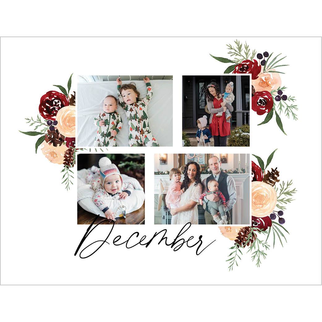 Seasonal Watercolor Florals by Kim Thoa 8x11 undefined  Wall Calendar