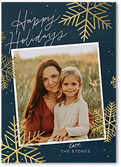 Rustic Foil Snowflakes