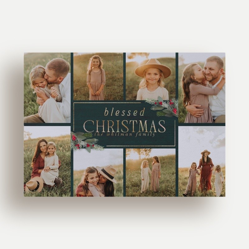 Custom Foil Pressed Photo Cards