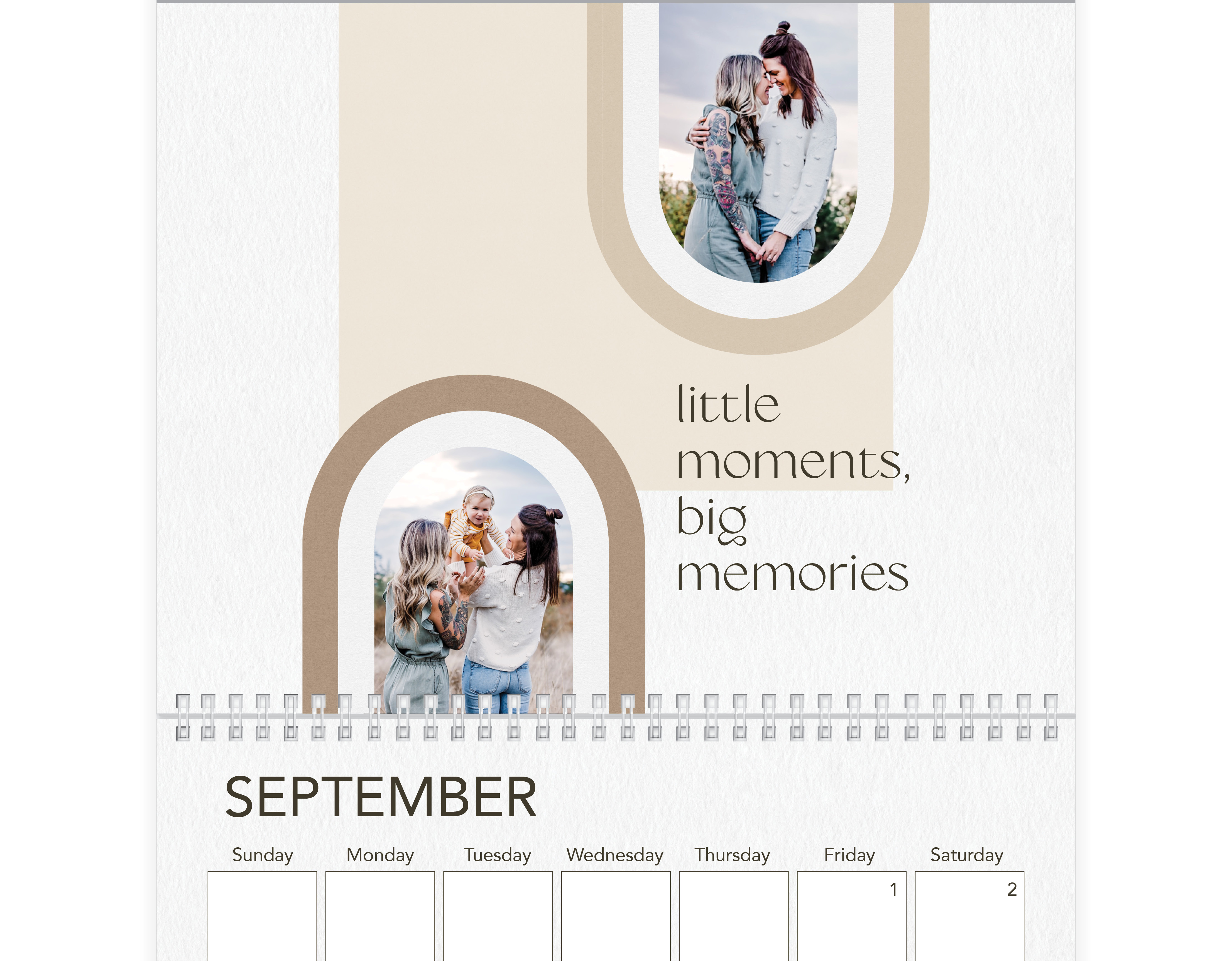 Modern Light Neutrals Calendar