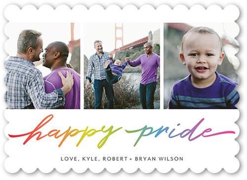 Joyous Pride 5x7 White  Pride Card