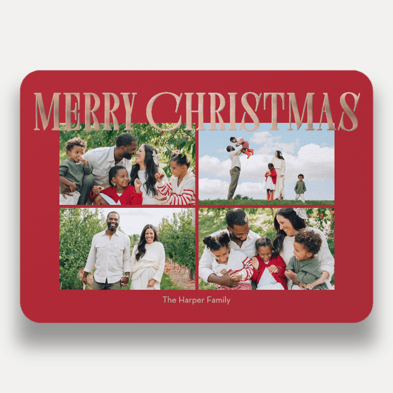 Elegant Serif Holiday Card