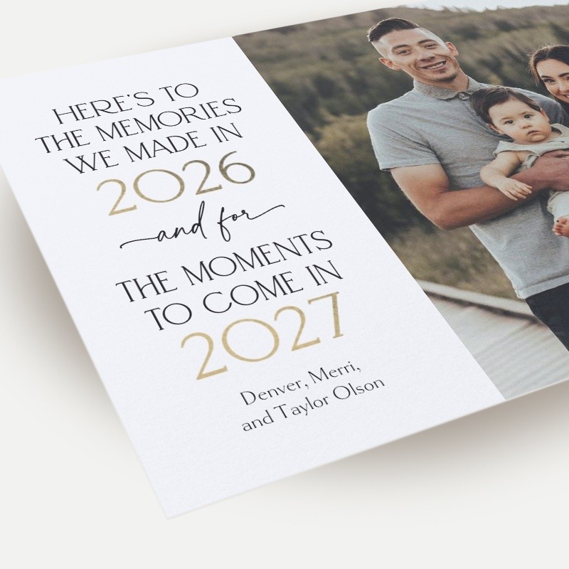 Memorable Memories New Year's Card