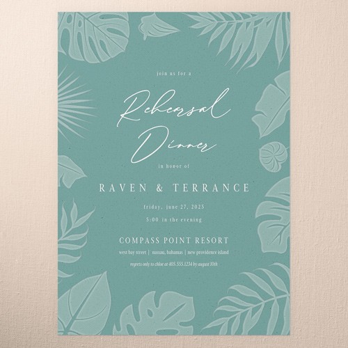 Matte Rehearsal Dinner Invitation