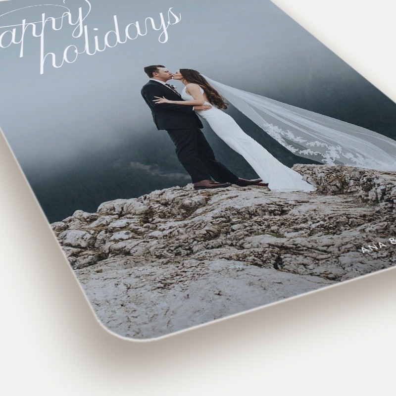 Exquisite Script Holiday Card