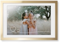 Double Heart Line Art