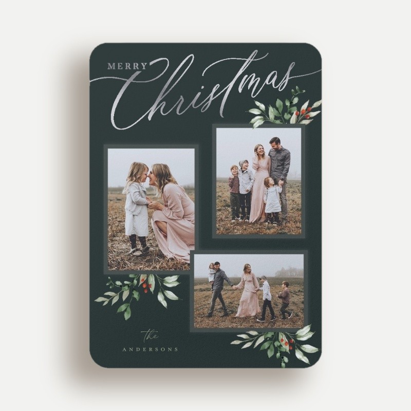 Script and Snapshots Holiday Card