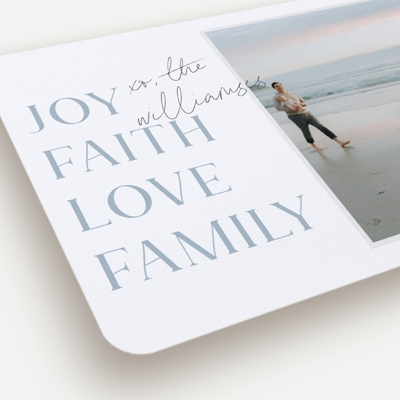 Stacked Sentiments Religious Christmas Card