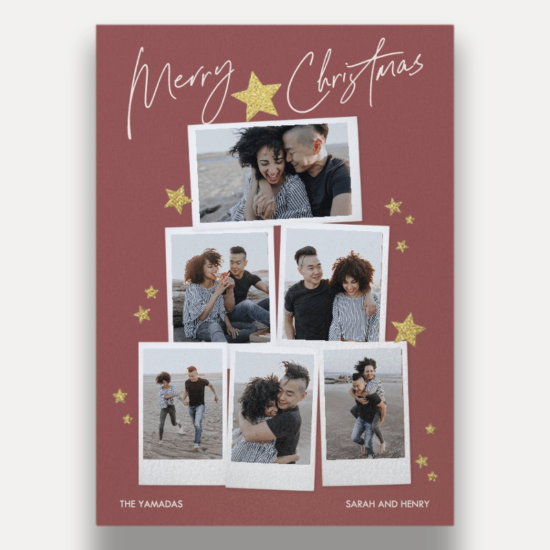 Starry Snapshots Holiday Card