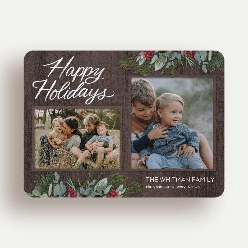 Pine Berry Holiday Card