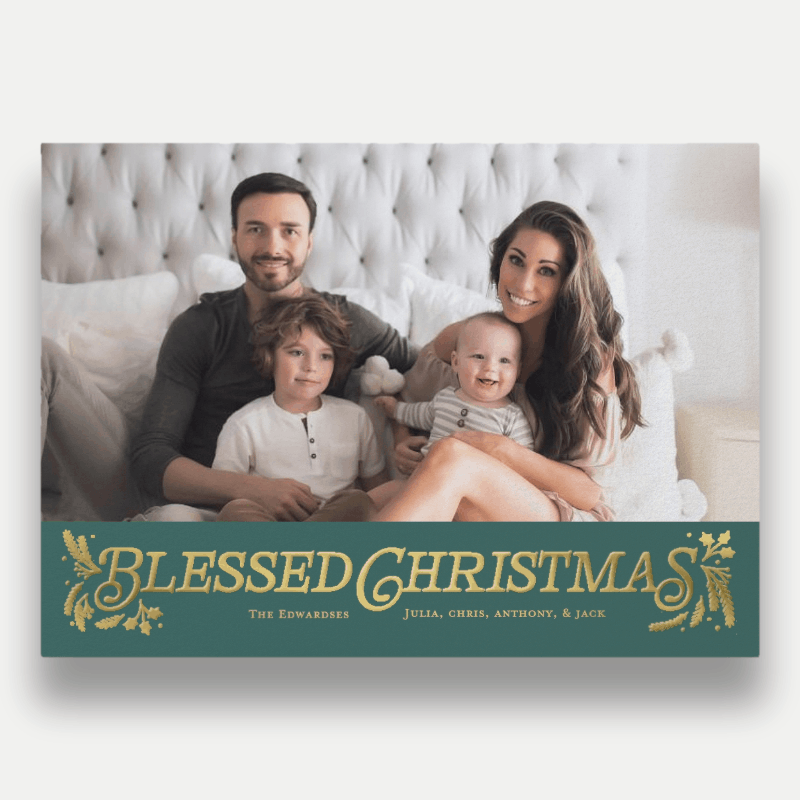 Botanical Banner Holiday Card