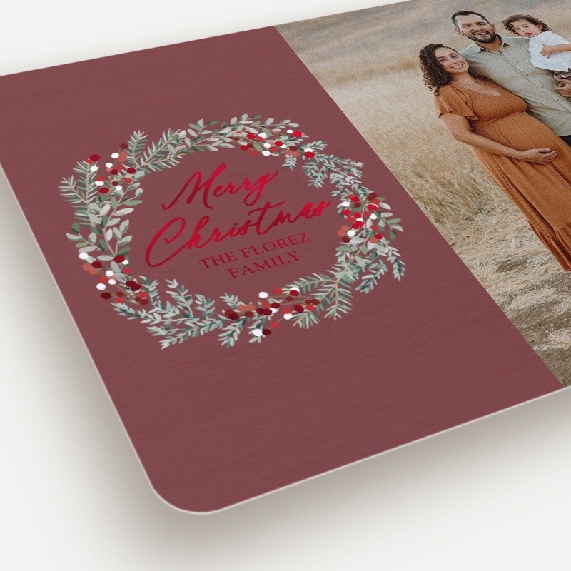 Berry Wreath Holiday Card