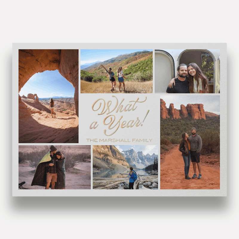 Year Recap New Year's Card