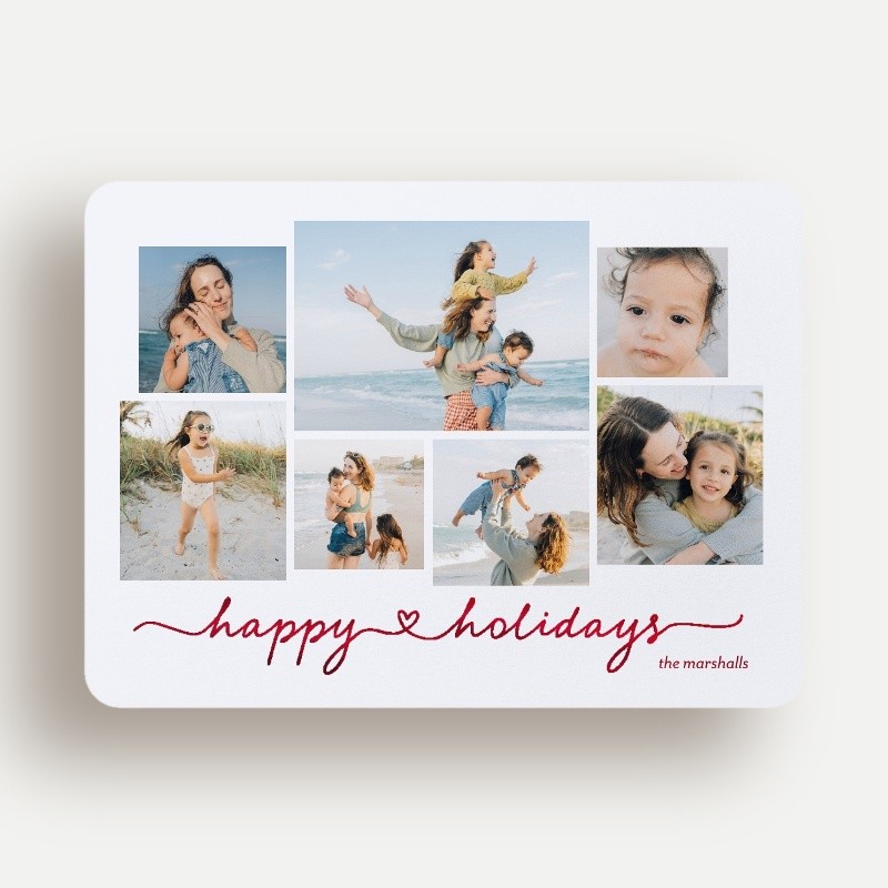 Script Joy Holiday Card