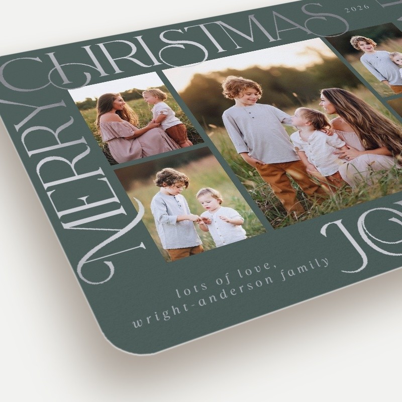 Word Frame Holiday Card