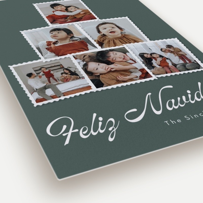 Photo Tree Stack Holiday Card