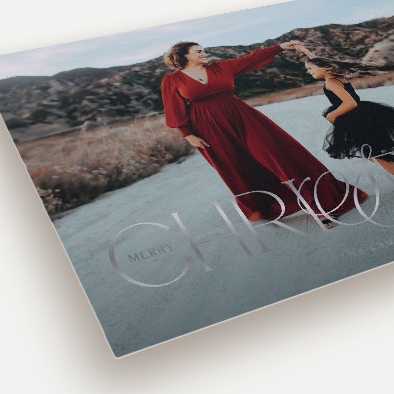 Elegant Flourish Holiday Card