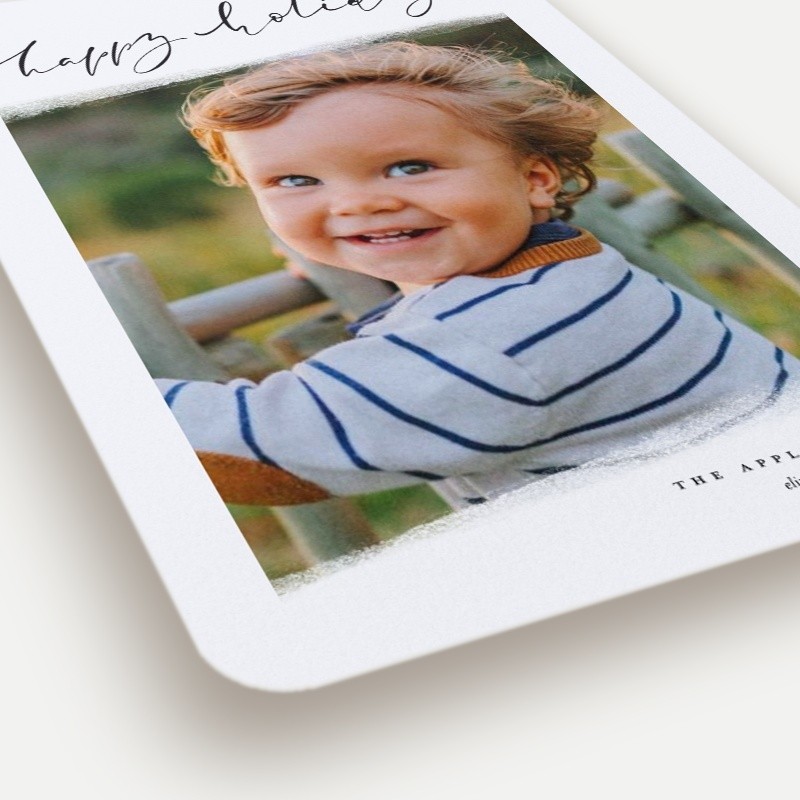 Angled Snapshot Holiday Card