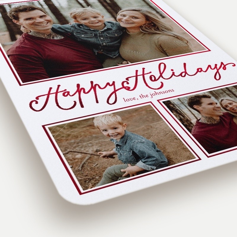 Framed Six Holiday Card