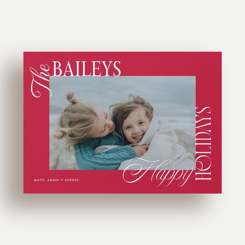 Bold Clipped Holiday Card