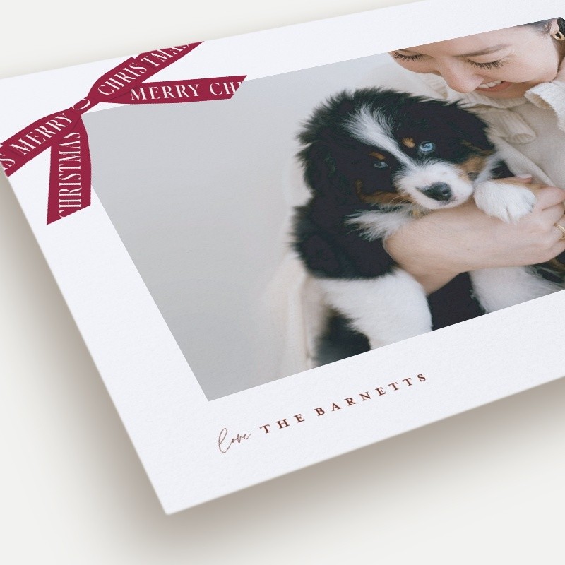 Ribbon Banner Holiday Card