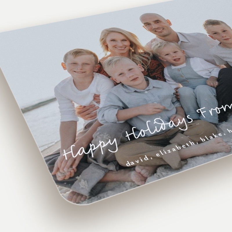 Handwritten Greeting Holiday Card