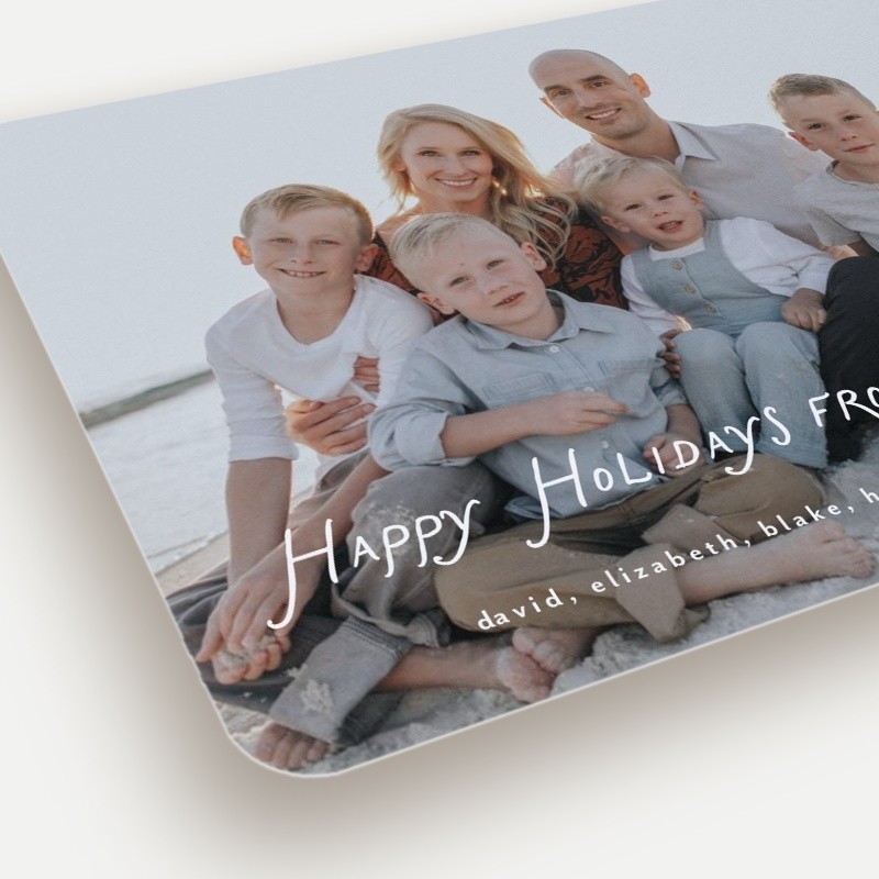 Handwritten Greeting Holiday Card