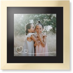 Double Heart Line Art