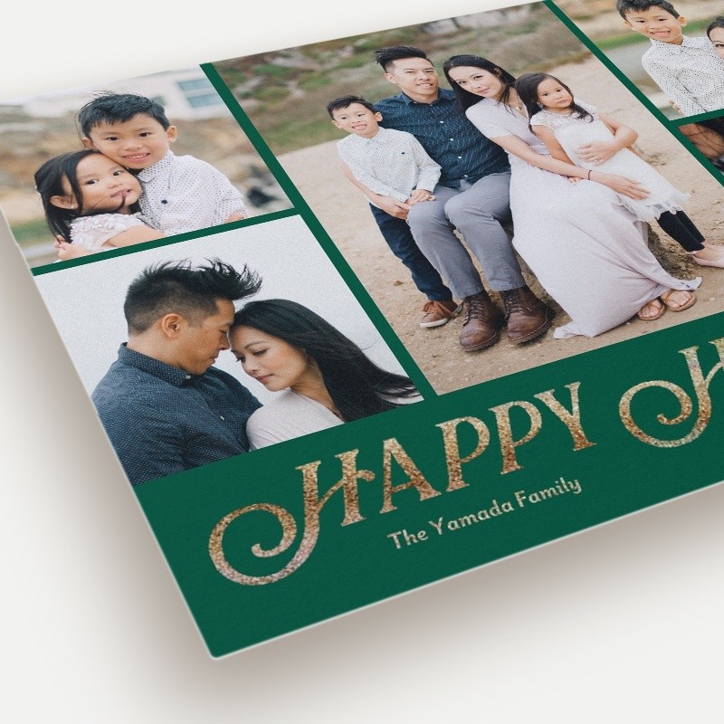 Classic Serif Holiday Card