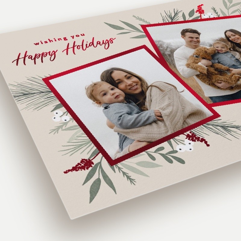 Elegant Botanicals Holiday Card