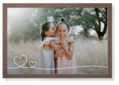 Double Heart Line Art