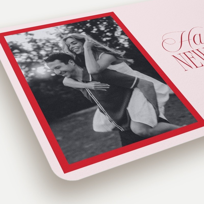 Script Serif Holiday Card