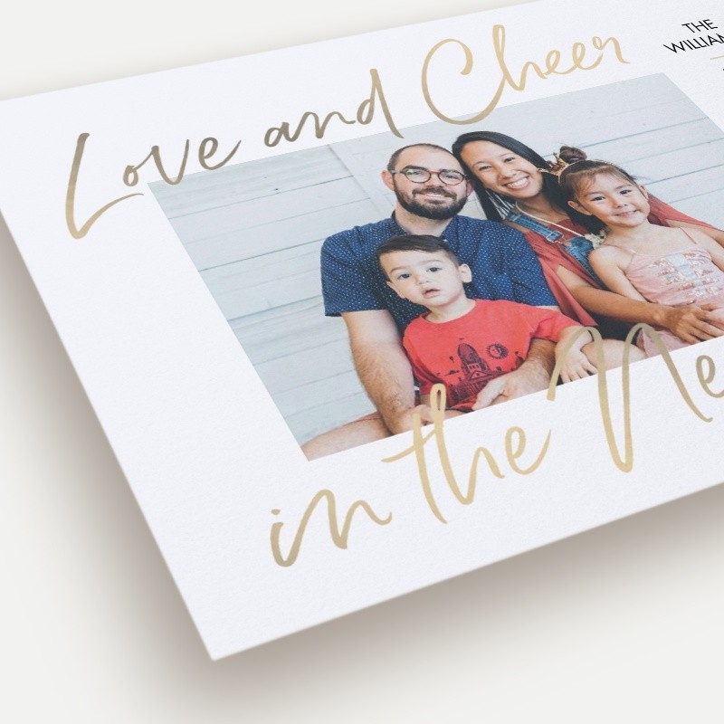 Cheerful New Year New Year's Card