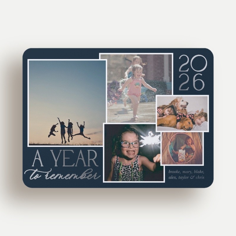 Golden Reflections New Year's Card
