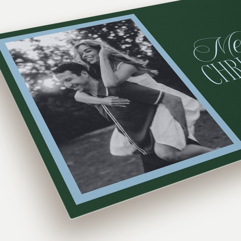Script Serif Holiday Card